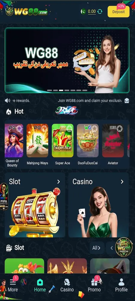 WG88 Game interface